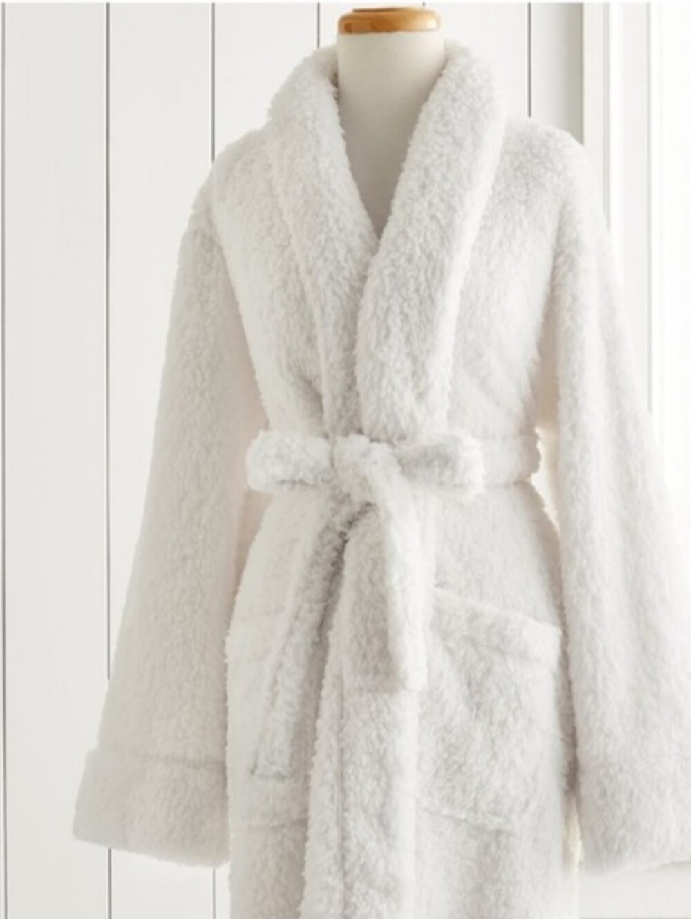 Pottery Barn Teddy Bear Robe White L